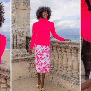 Palmer puff sleeve in terry fleece (neon pink) Dudley a Stephens Barbie collab